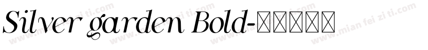 Silver garden Bold字体转换